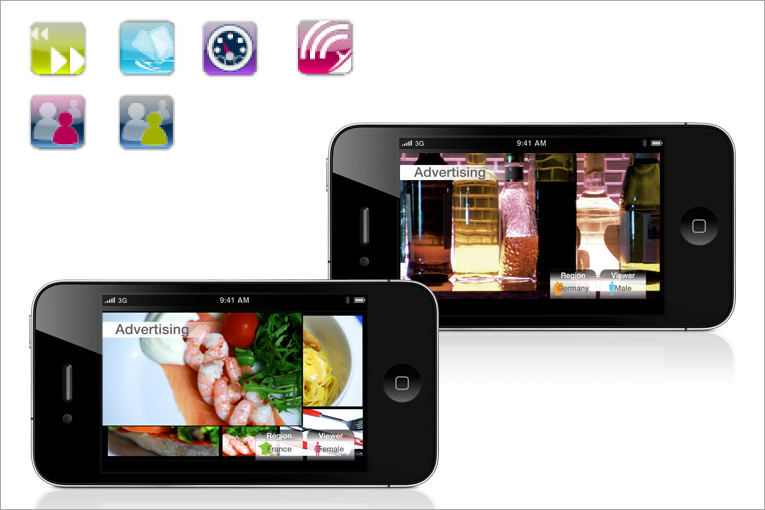 iPhone interface and video editing for tradeshow demo