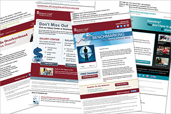 Various email campaigns